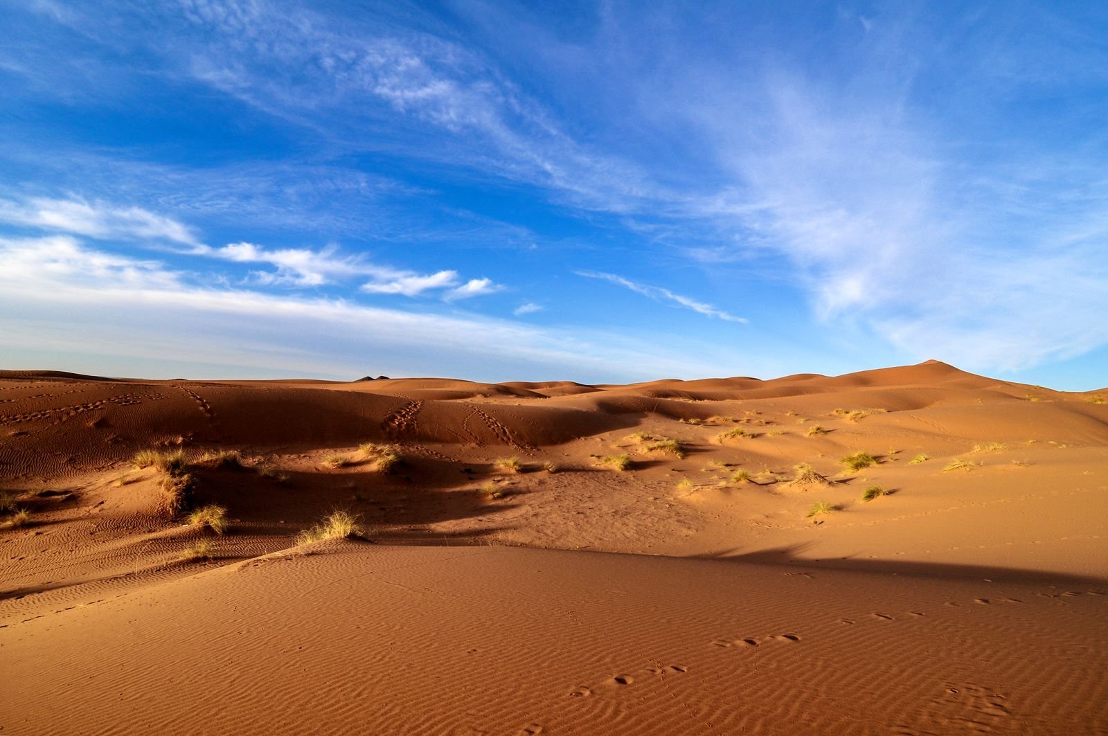 The Erg Chebbi dunes near Merzouga